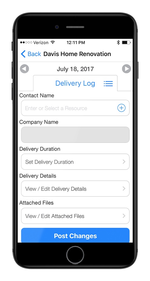 Daily Log App - Delivery Tracking